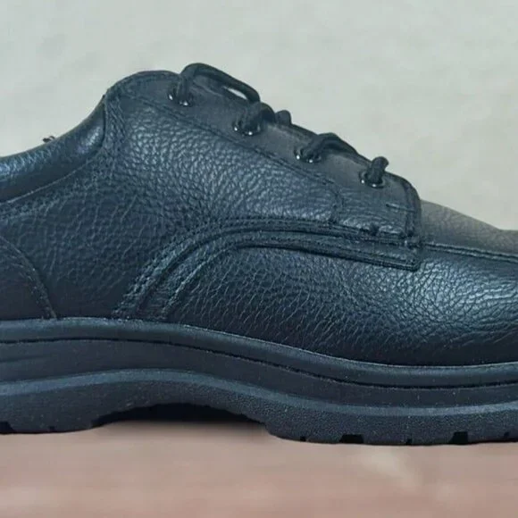 Perry Ellisc Men's Size 10 Work Shoes Portfolio Eldridge Black Lace Up Comfort - Picture 8 of 10